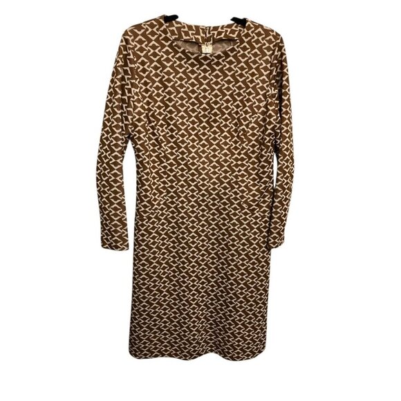 Vintage Brown and White Dress - Picture 1 of 3